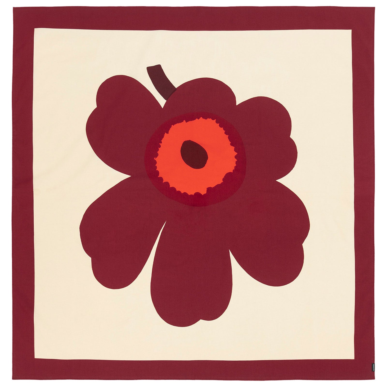 Marimekko Marimekko Unikko Dug 140Ã140 cm, vanilje/vinrød/rød ❤ detaljebillede i kategorien Dug