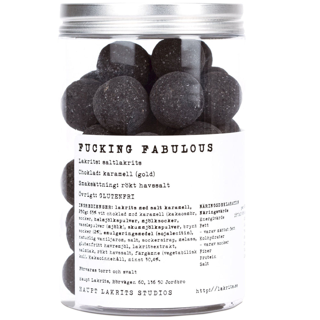 Haupt lakrits Haupt lakrits Fucking Fabulous, 250 g – frontbillede (Lakrids)