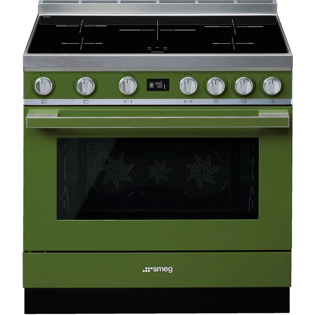 Smeg Smeg CPF9IPOG Portofino induktionskomfur, grøn – produktbillede (Induktionskomfur)
