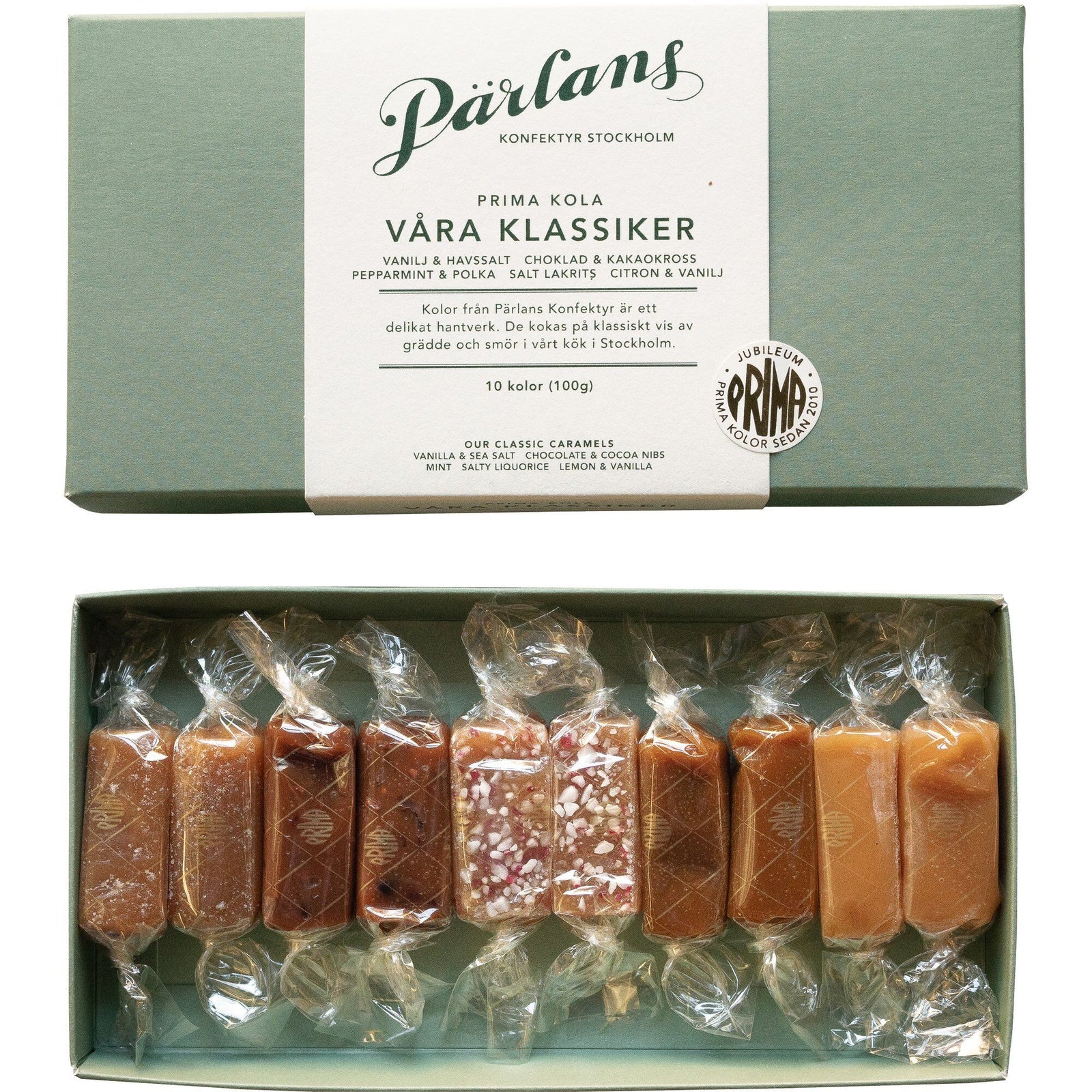 Pärlans Pärlans Vores klassikere karameller, 10 stk. – produktbillede (Slik)
