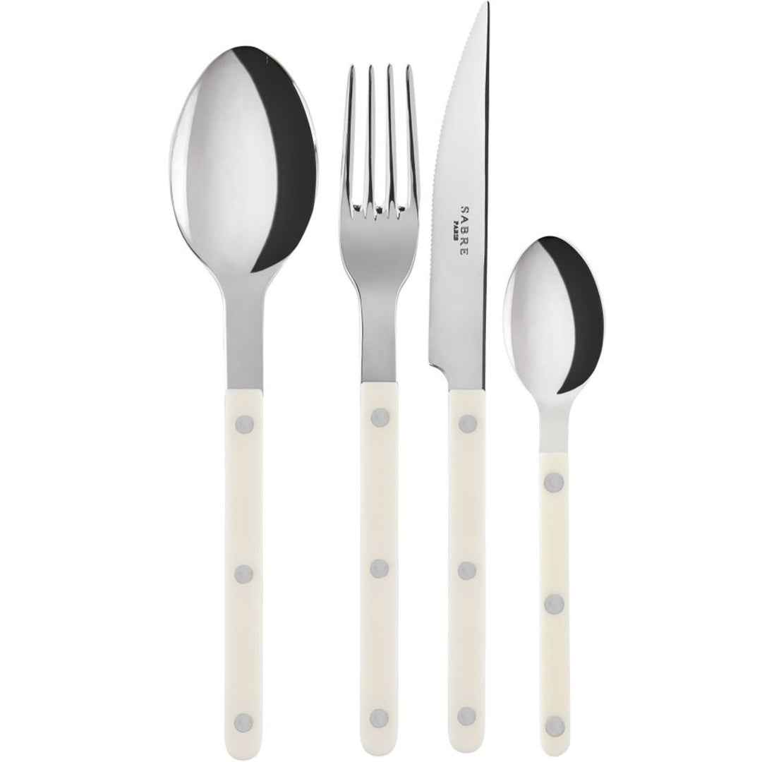 Sabre paris Sabre paris Bistrot Solid bestiksæt 4 dele, ivory – produktvisning (Bestikssæt)