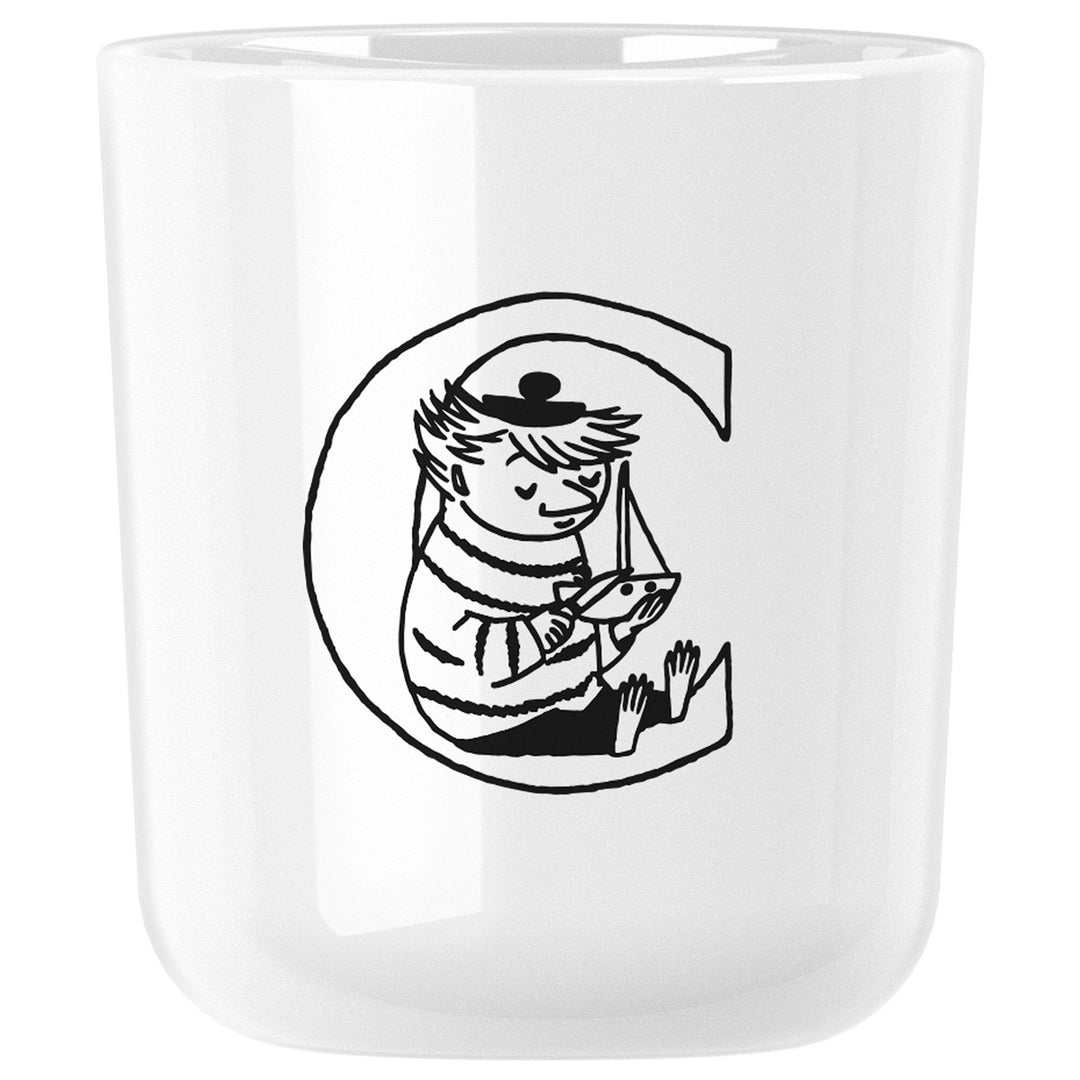Rig-tig Rig-tig Mumi ABC krus, 0,2 liter, C – vinkelbillede (Moomin)