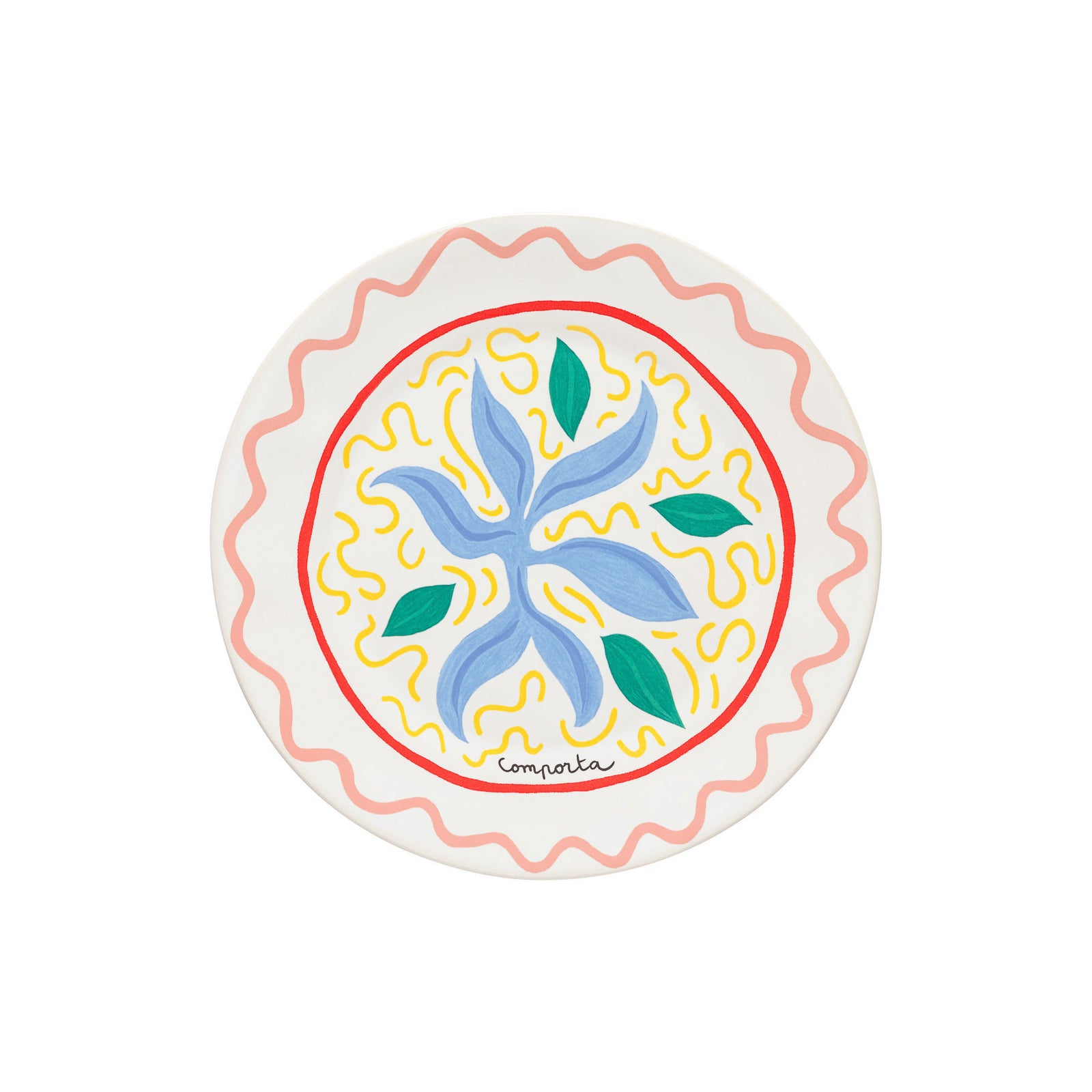 Costa nova Costa Nova Sommer Blizz tallerken 27 cm, comporta – billede i brug (Madtallerken)