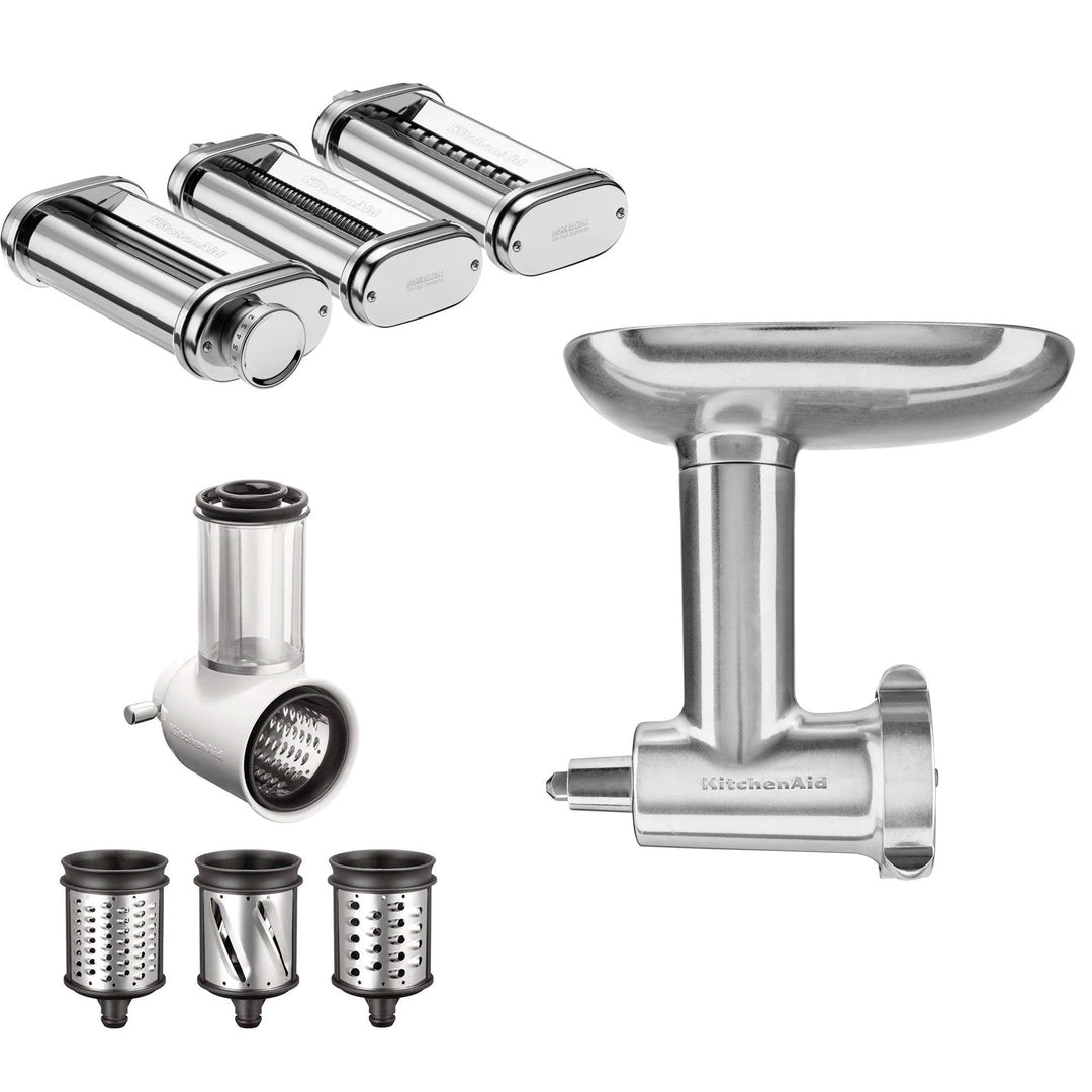 Kitchenaid KitchenAid Tilbehørspakke til køkkenmaskine (kødkværn, grøntsagsskærer og pastatilbehør) – produktbillede (Tilbehør)