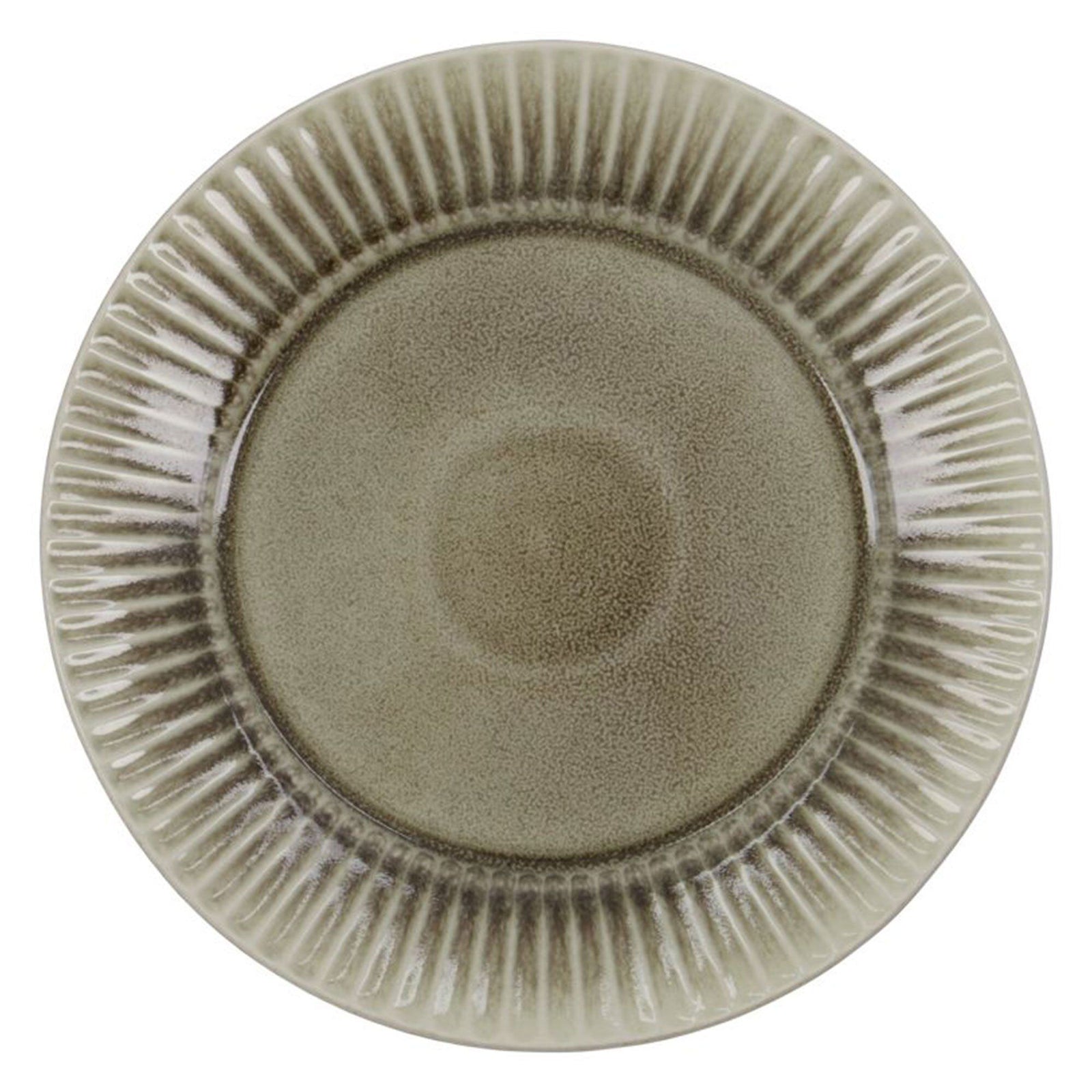 House doctor House doctor Pleat middagstallerken Ø27 cm, grå/brun – produktbillede (Madtallerken)