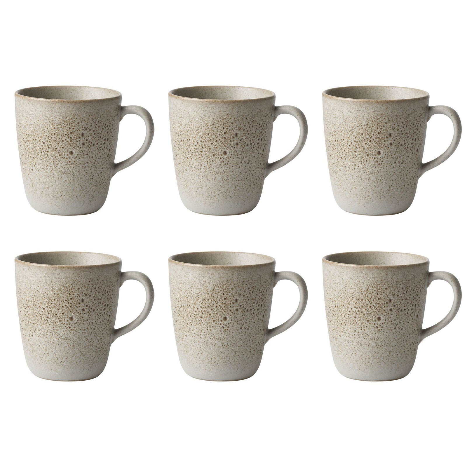 Aida Aida Raw krus med hank 35 cl, beige, 6 stk. – close-up (Krus)