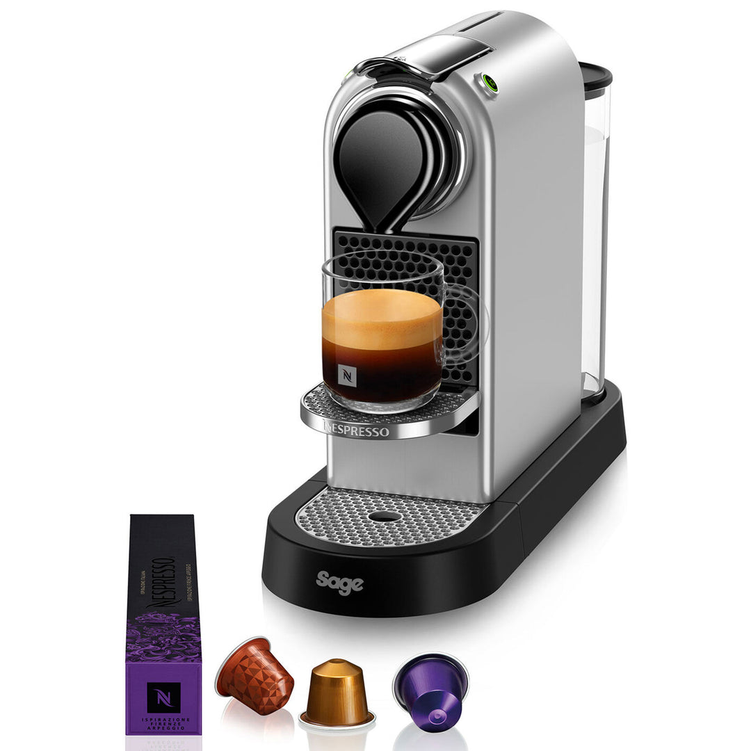 Sage Nespresso by Sage SEC CitiZ kapselmaskine, sølv – close-up (Kapselmaskiner)