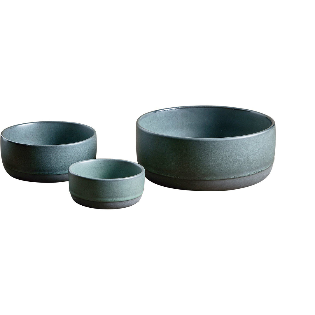 Aida Aida RAW sæt med 3 skåle, northern green – produktfoto (Skålssæt)