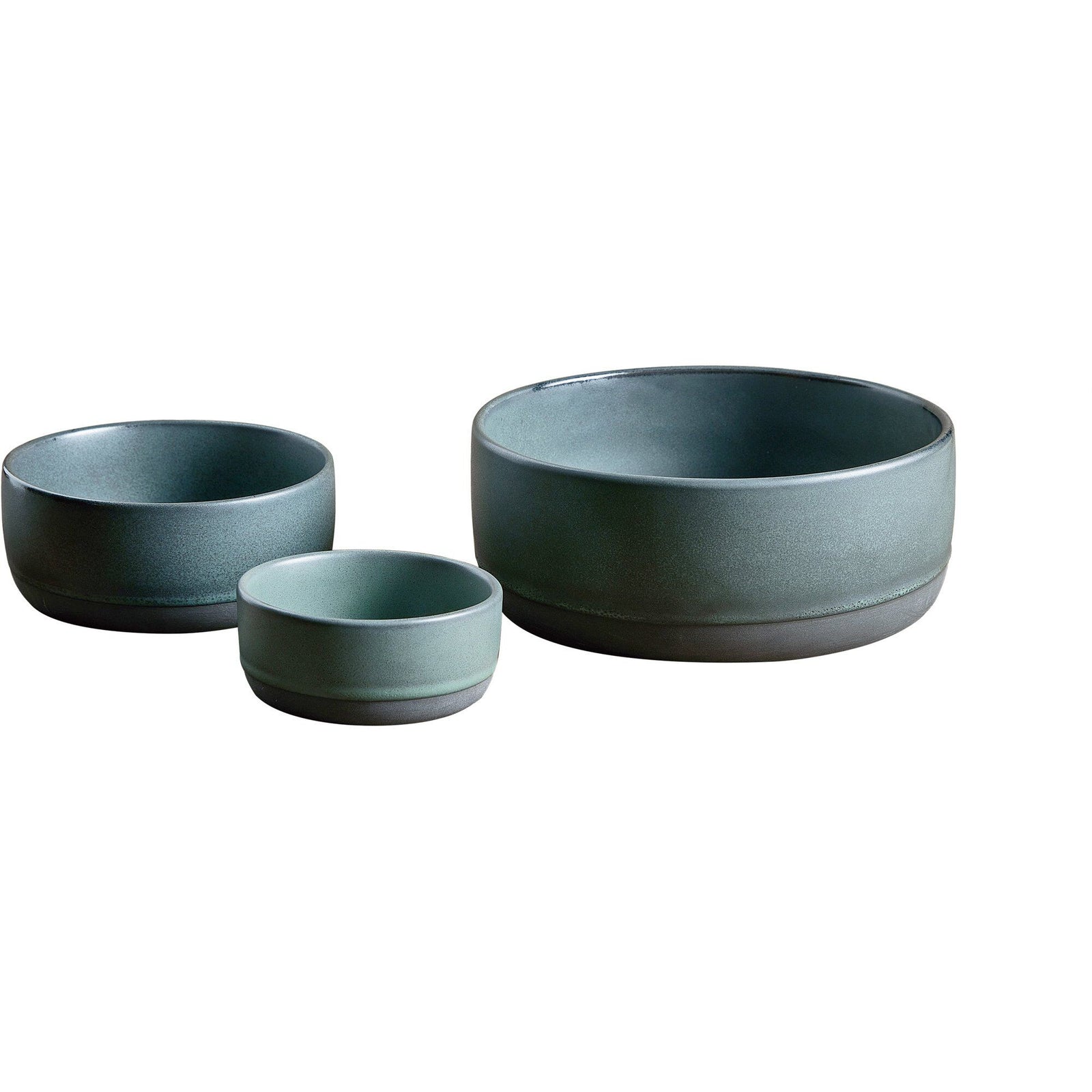 Aida Aida RAW sæt med 3 skåle, northern green – produktfoto (Skålssæt)