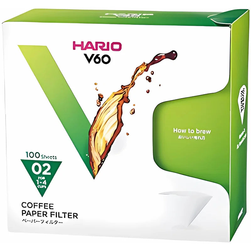 V60 Papirfilter 02 Hvide 100 Stk. Æske Hario