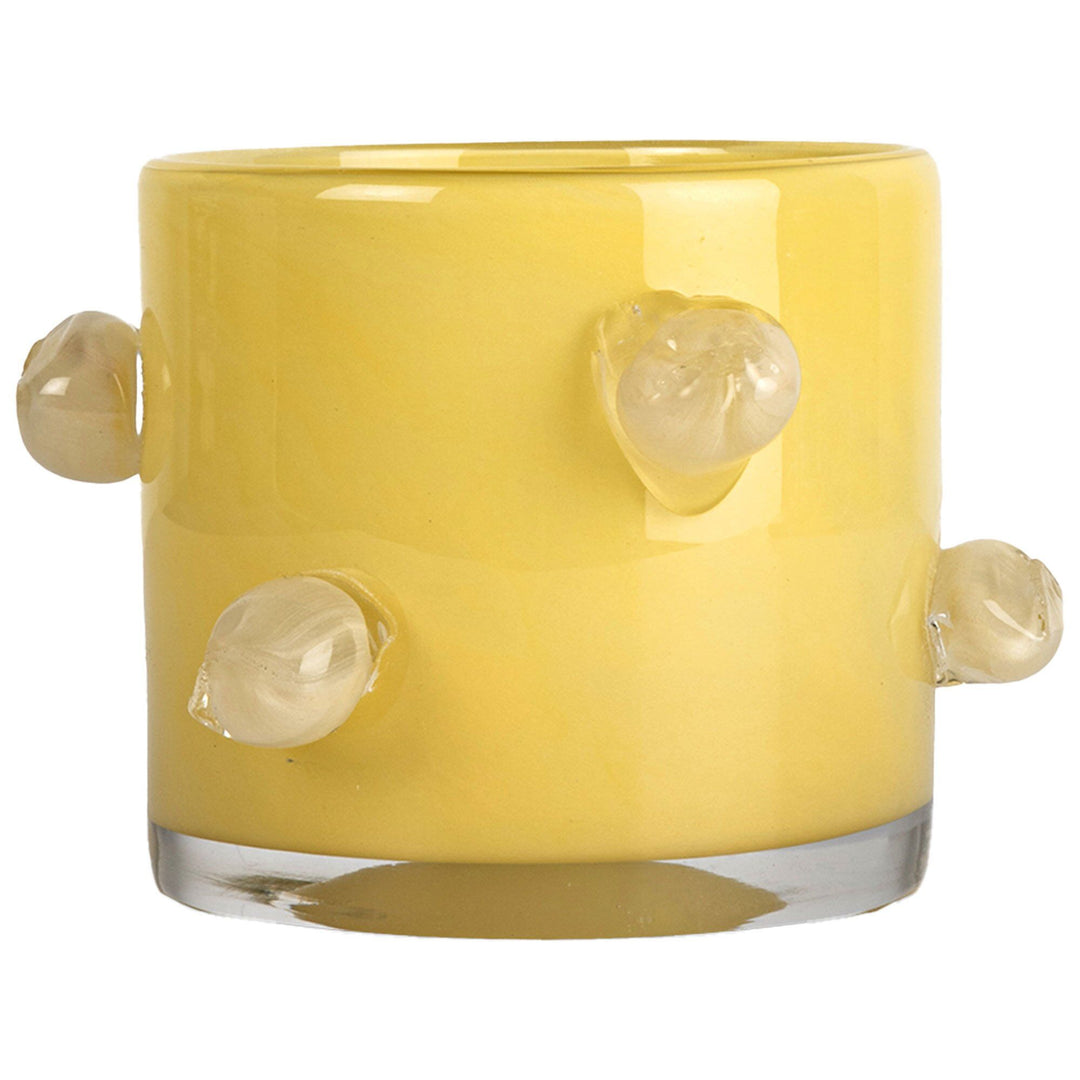 Byon Byon Arlo Xs lysestage, gul/beige ❤ vinkelbillede (Lysestager)