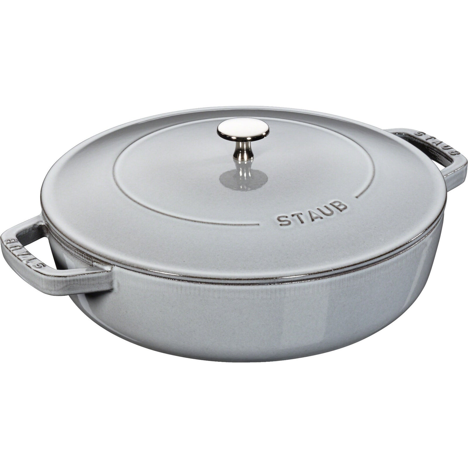 Staub Staub Chistera Sautergryde 28cm., grå – billede i brug (Traktørpande)