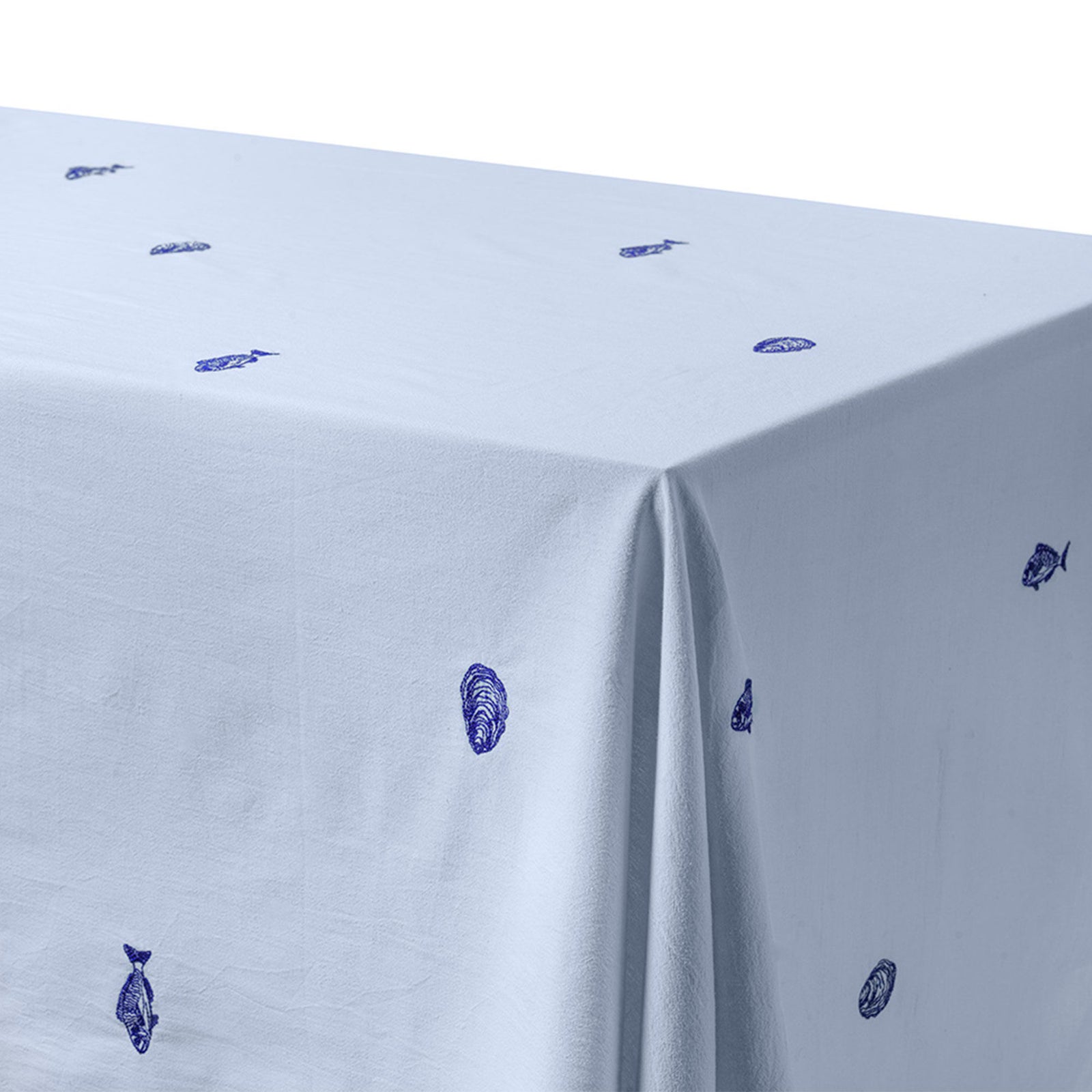 Midnatt Midnatt Josefin La Mer Dug 250x145 cm, blå – detaljebillede (Dug)