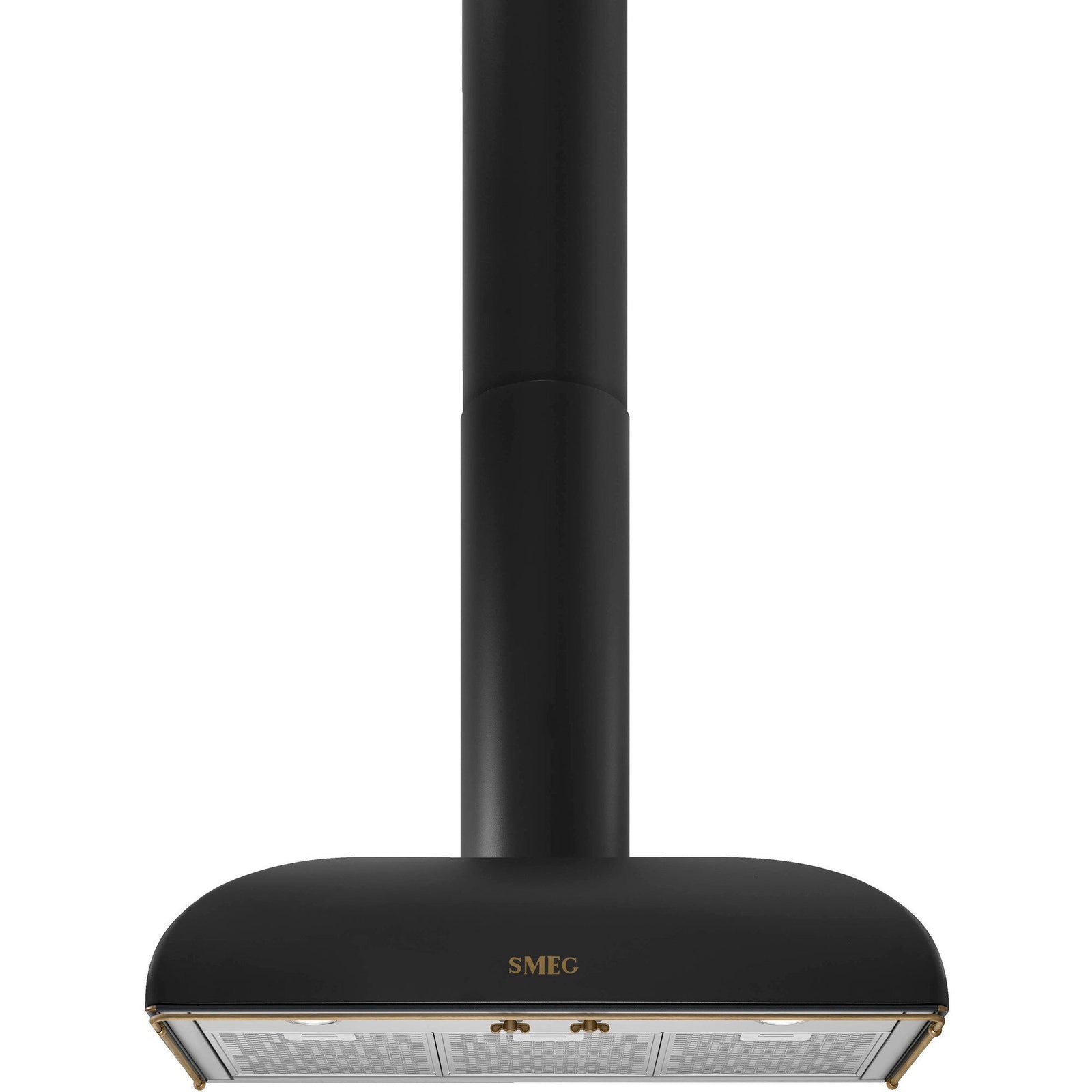Smeg Smeg KS89AOE Væghængt emhætte, 90 cm, antracit & messing ❤ frontbillede (Emhætter)