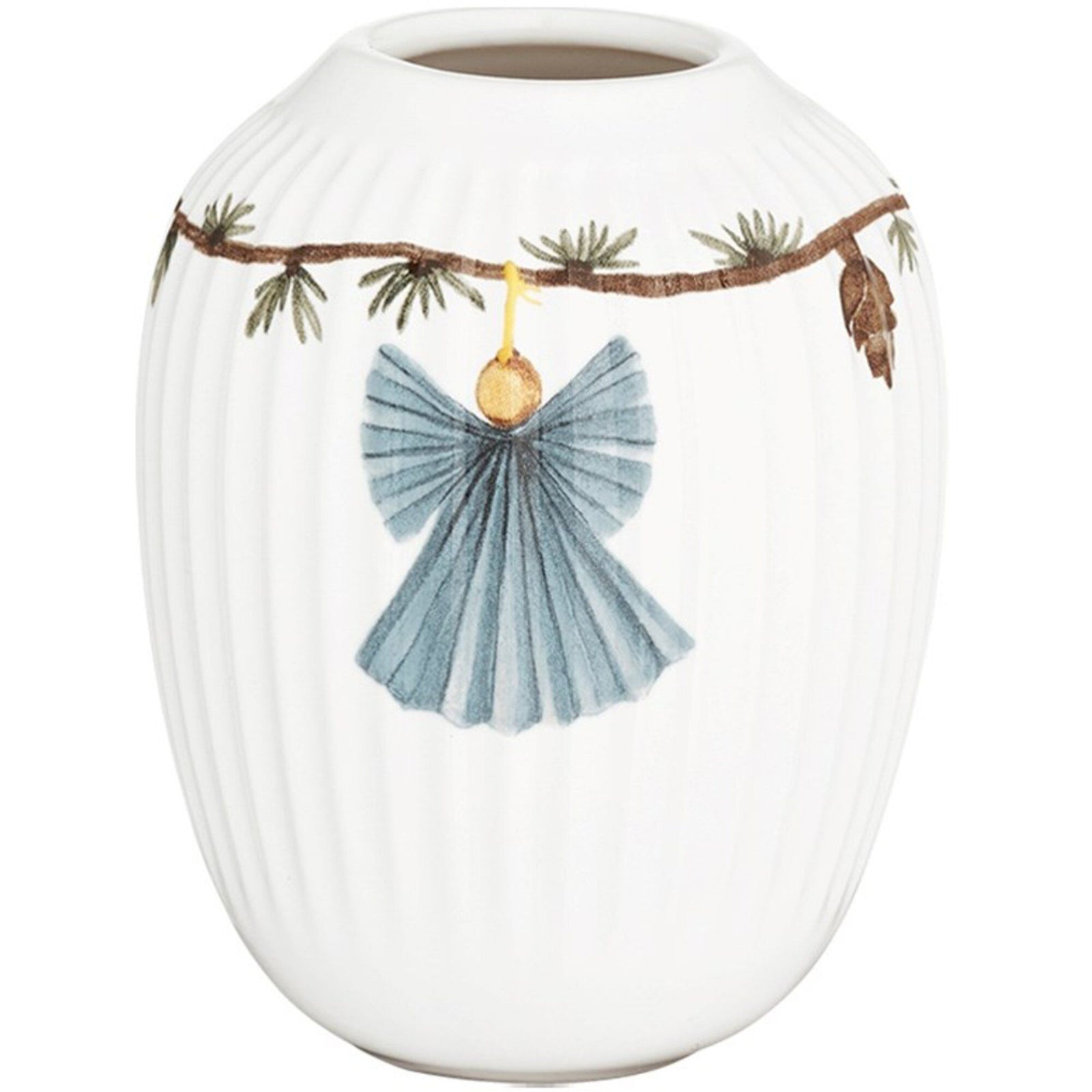 Kähler Kähler Hammershøi Christmas Vase 10,5 cm. ❤ billede i brug i kategorien Vase