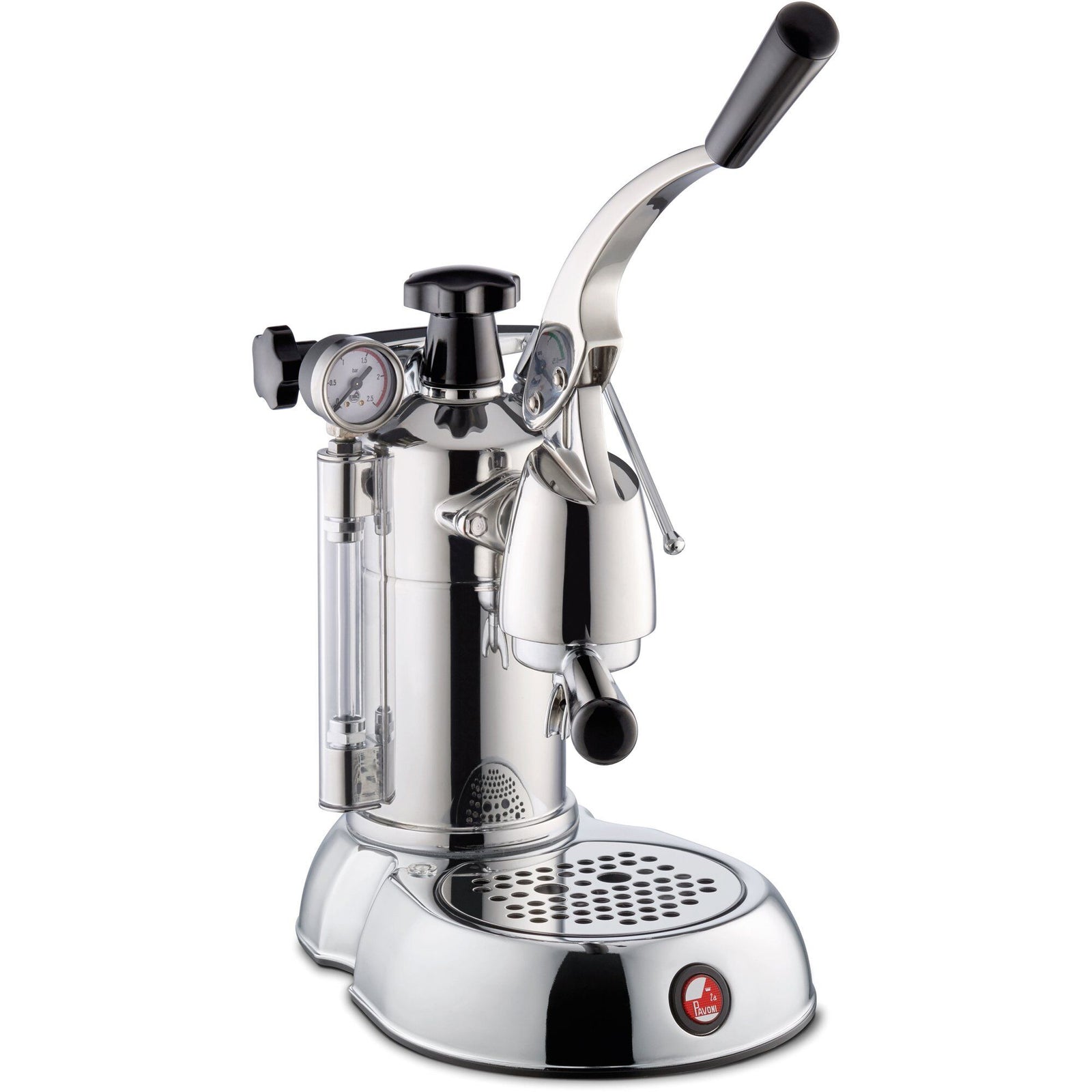 La pavoni La pavoni Stradivari Professional Espressomaskin Rustfrit stål, sort håndtag LPLSPL01EU – frontbillede…