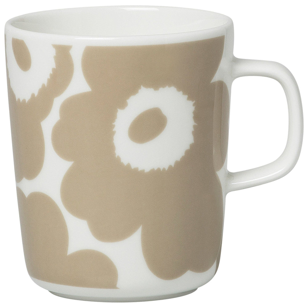 Marimekko Marimekko OIVA krus, 2,5 dl., unikko, hvid/beige ❤ detaljebillede i kategorien Krus
