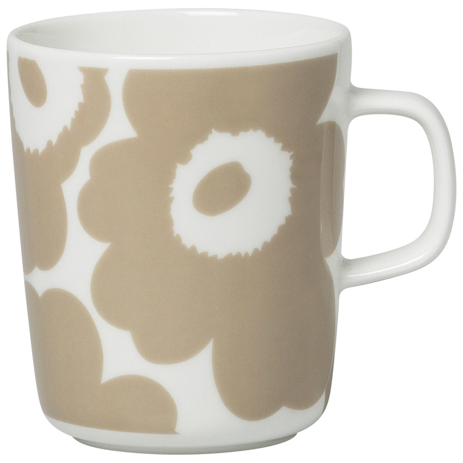 Marimekko Marimekko OIVA krus, 2,5 dl., unikko, hvid/beige ❤ detaljebillede i kategorien Krus