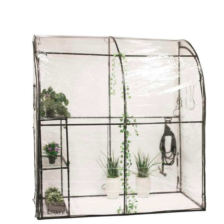 Produktbillede af Vægdrivhus i plast 200 x 100 x 215 cm på tilbud i høj kvalitet