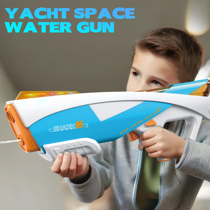Produktbillede af Køb Elektrisk Vandpistol SHARK MK Automatisk Action med Stil Blå på tilbud