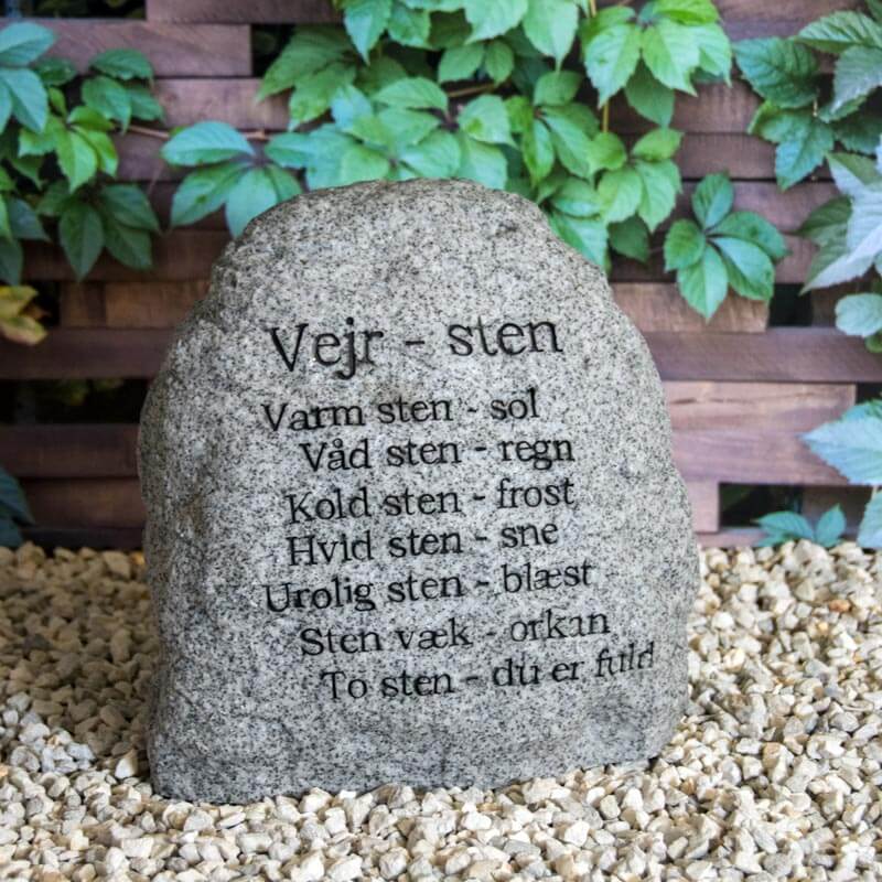 Produktbillede af Sjov vejrsten Letvægt grå på tilbud i høj kvalitet