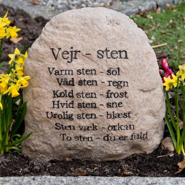 Produktbillede af Sjov vejrsten Letvægt rød på tilbud i høj kvalitet