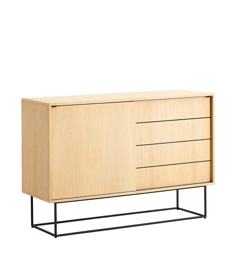 Produktbillede af WOUD Virka Høj Skænk Oak 82 i premium kvalitet