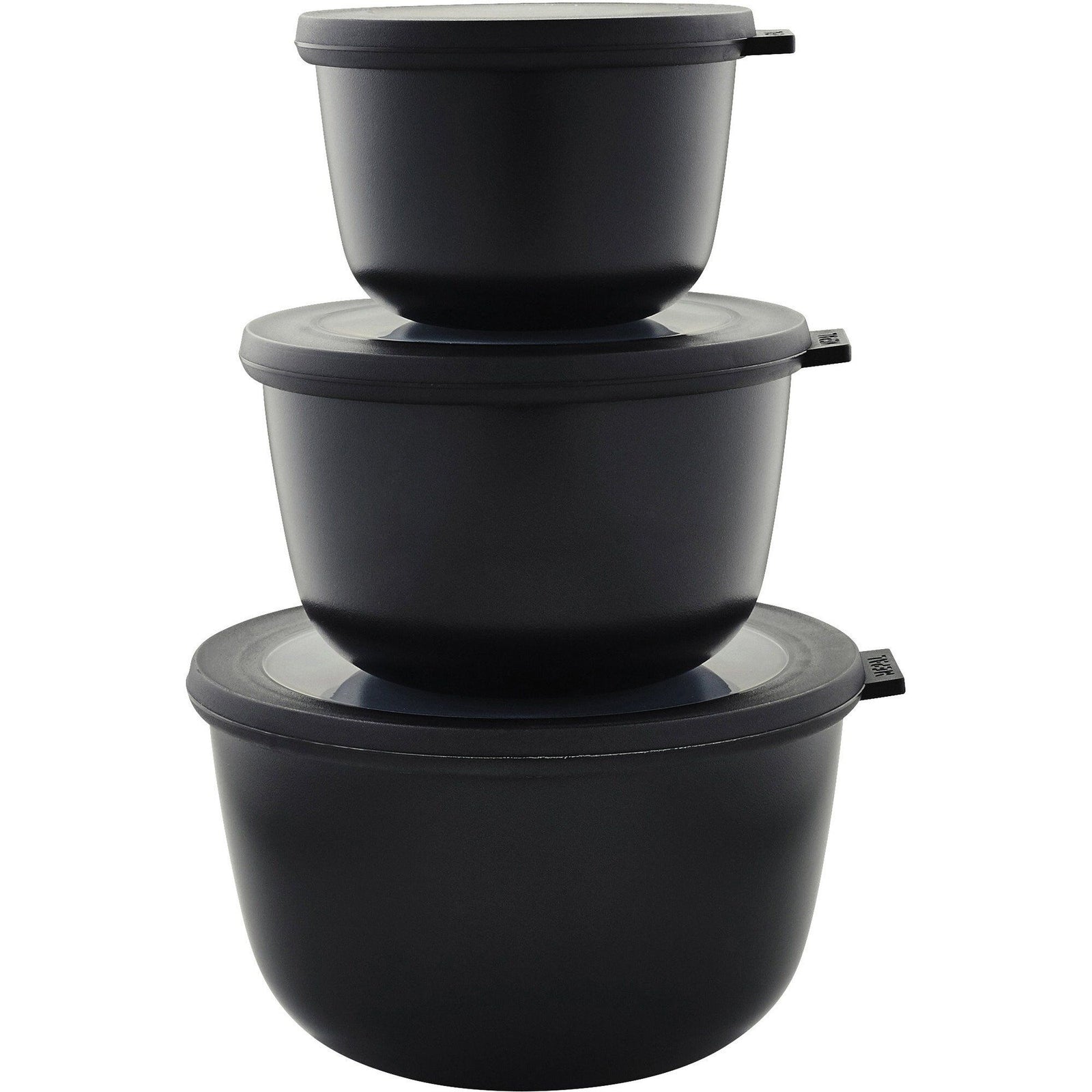 Rosti Rosti Cirqula høj, Skålesæt á tre m. låg - Sort ❤ billede i brug (Skålssæt)