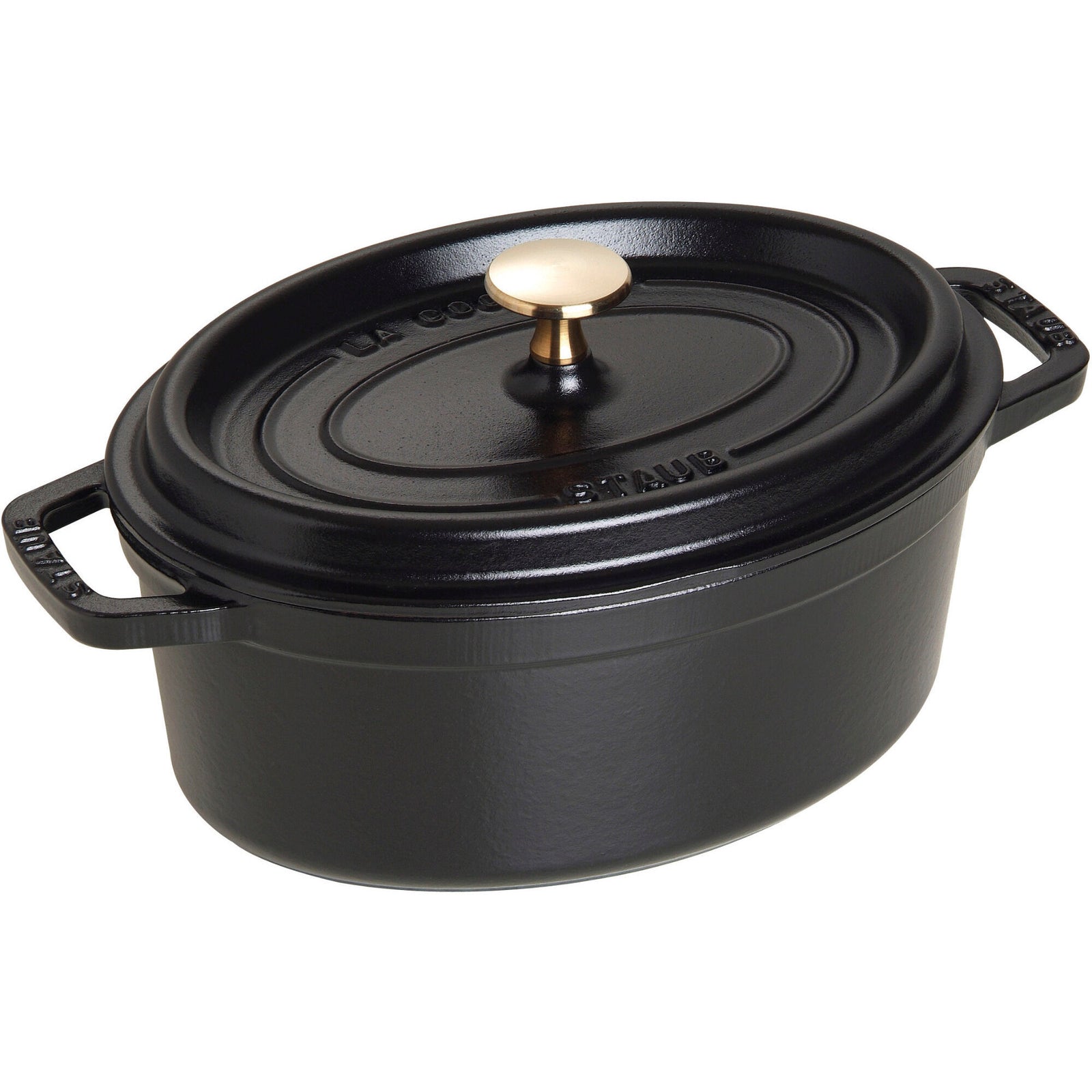 Staub Staub La Cocotte Oval cocotte 23cm. 2,35 liter, sort ❤ produktfoto i kategorien Sauterpander