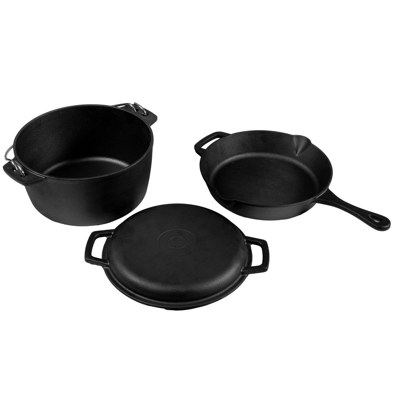 Espegard Espegard Stegepande + gryde + låg, støbejern – produktvisning (Friluftsliv)