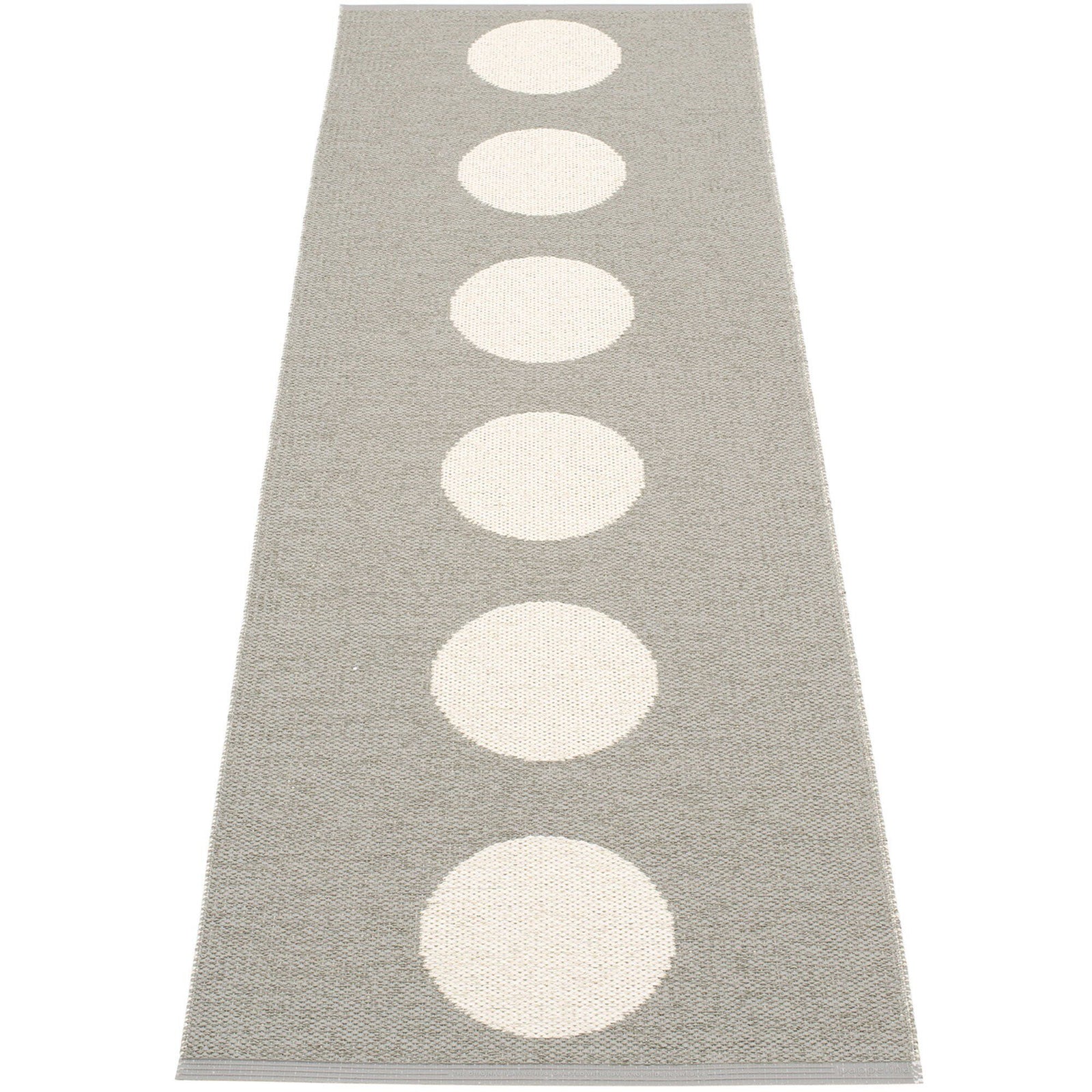 Pappelina Pappelina Gulvtæppe Vera, 70 x 225 cm., warm grey/vanilla – frontbillede (Tæpper)