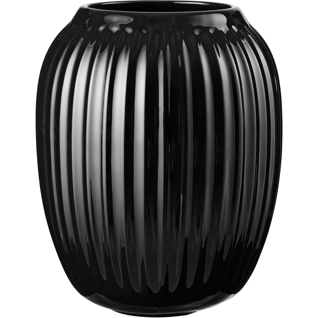 Kähler Kähler Hammershøi vase 21 cm, sort – vinkelbillede (Vase)