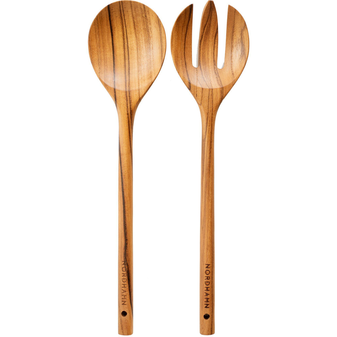 Nordhamn Nordhamn Salatbestik 34,8 cm, teak – detaljebillede (Salatsbestik)