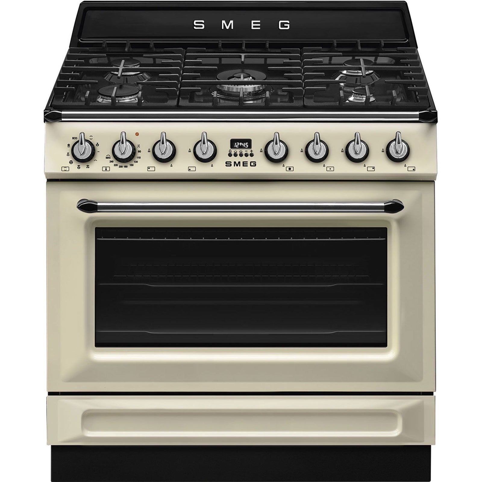 Smeg Smeg Gaskomfur Victoria TR90GMP 90 cm, creme ❤ billede i brug (Gasblus)