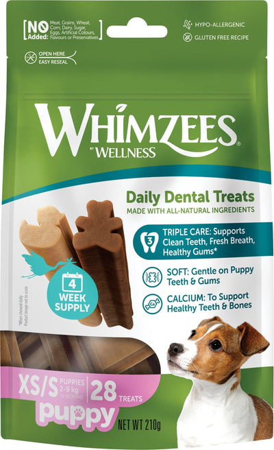 Whimzees - Puppy Chew XS/S til små hvalpe - 28 stk. ❤ Kæmpe udvalg i Whimzees ❤ Billig fragt og hurtig levering 2 - 5 hverdage - Varenummer: BGH-47763603194186 / Ean: '8718627755174 på lager - Udsalg på Best selling products Spar op til 65% - Over 1324 kendte brands på udsalg