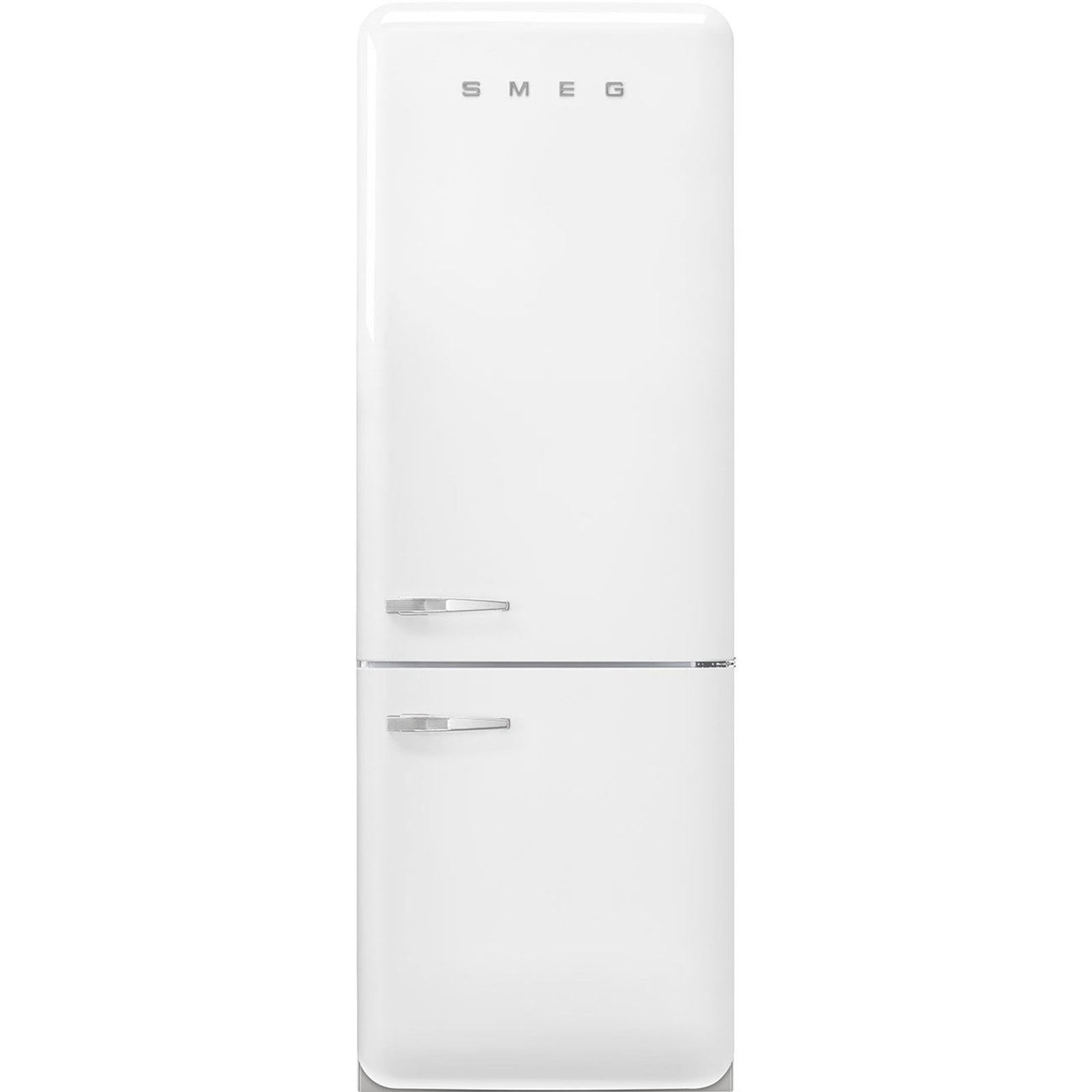 Smeg Smeg FAB38RWH6 højrehængt køle/fryser 70 cm, hvid – frontbillede (Køle- /frysekabe)