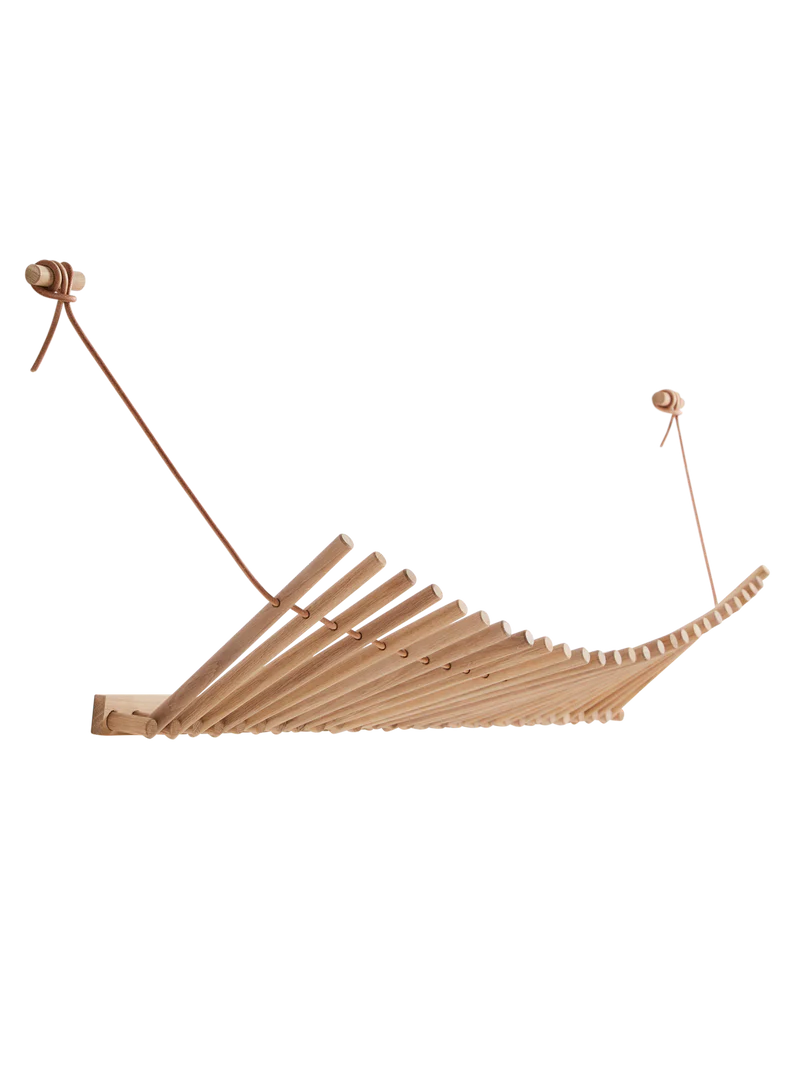 Produktbillede af WOUD KNAEGT KNAGERÆKKE EG/COGNAC 87 i premium kvalitet