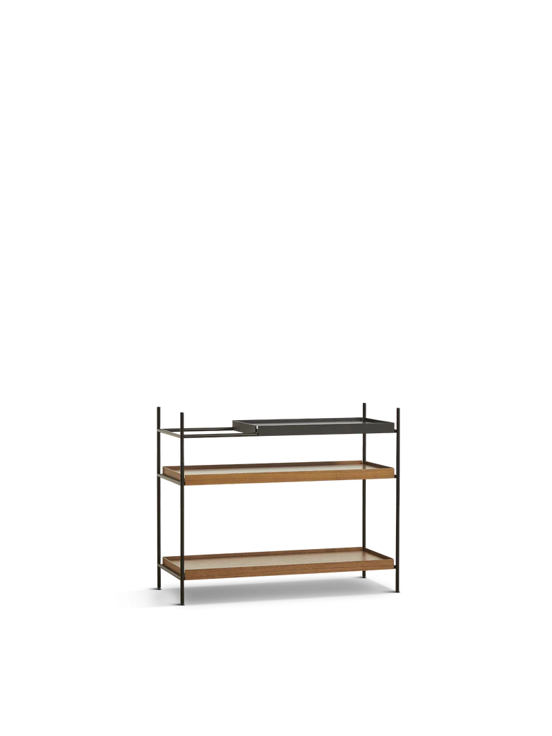 Produktbillede af WOUD TRAY REOL LAV VALNØD STYLE 6 100 i premium kvalitet