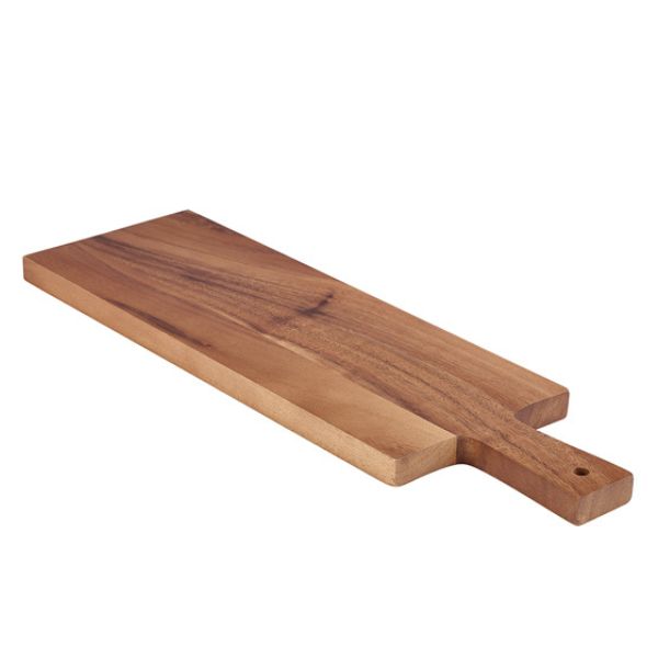 Produktbillede af Akacietræ Serveringsbræt 50 x 15 x 2 Cm Genware på tilbud i brug