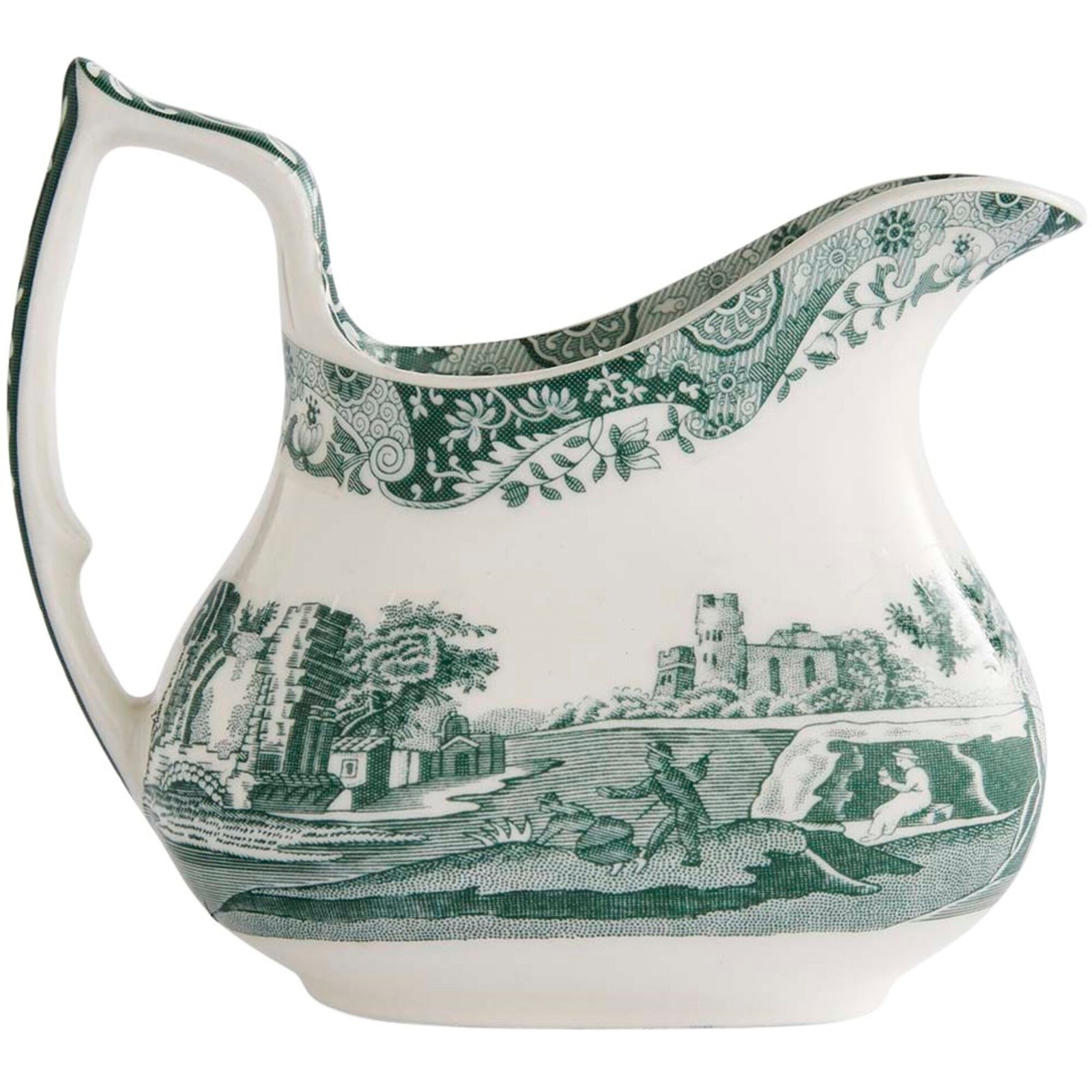 Spode Spode Heritage Green Italian mælkekande 22 cl, grøn/hvid ❤ detaljebillede i kategorien Mælkekande