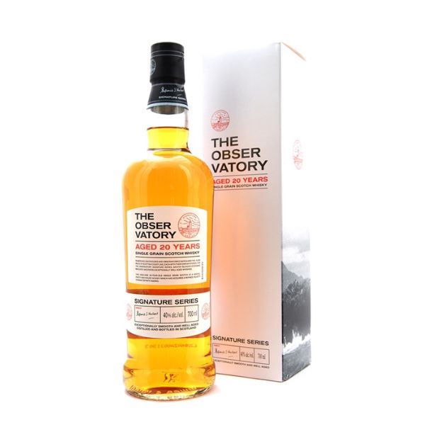 Produktbillede af The Observatory 20yo Single Grain Whisky Fl 70 på tilbud i premium kvalitet