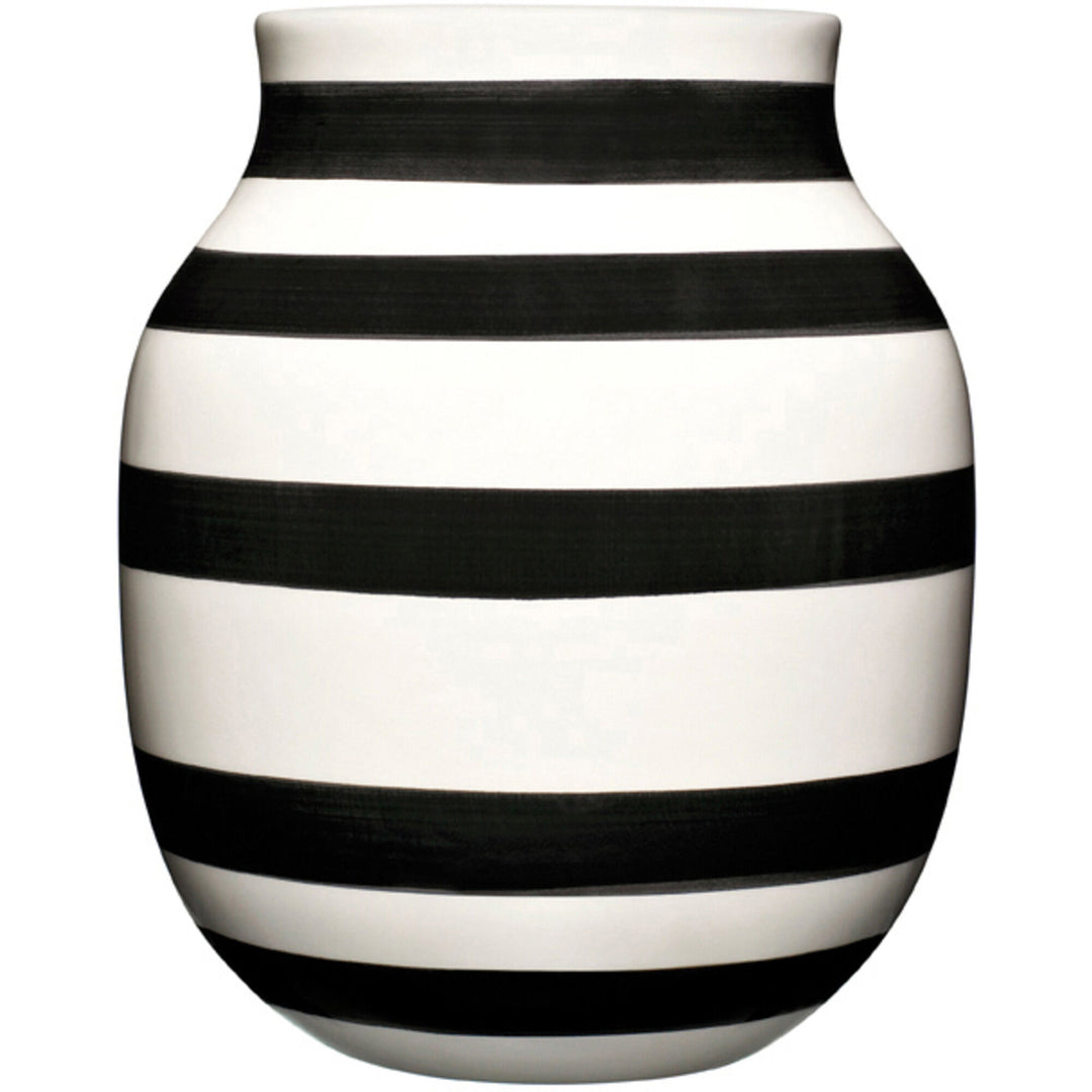 Kähler Kähler Omaggio vase sort 20 cm. – frontbillede (Vase)