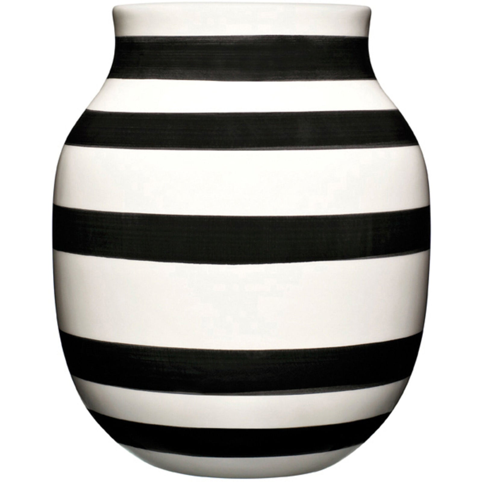 Kähler Kähler Omaggio vase sort 20 cm. – frontbillede (Vase)