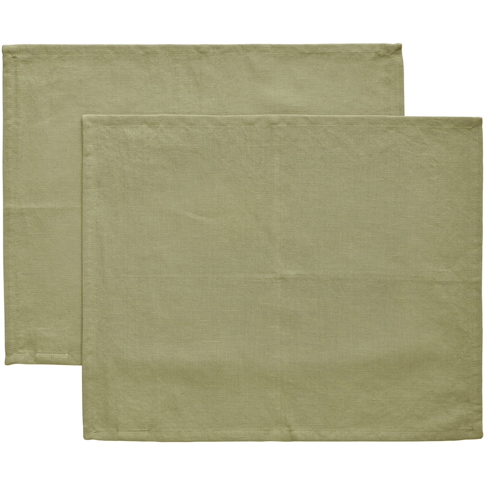 Decotique Decotique Sienna dækkeserviet 45  35 cm 2-pak, grøn – billede i brug (Bordskåner)
