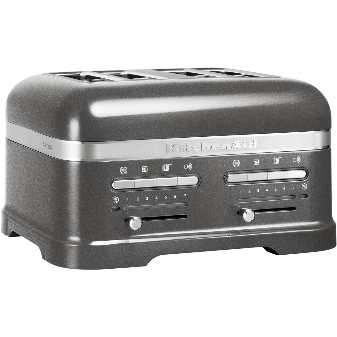 Kitchenaid Kitchenaid Artisan Toster 4-skiver Medallion silver – vinkelbillede (Brødristere)