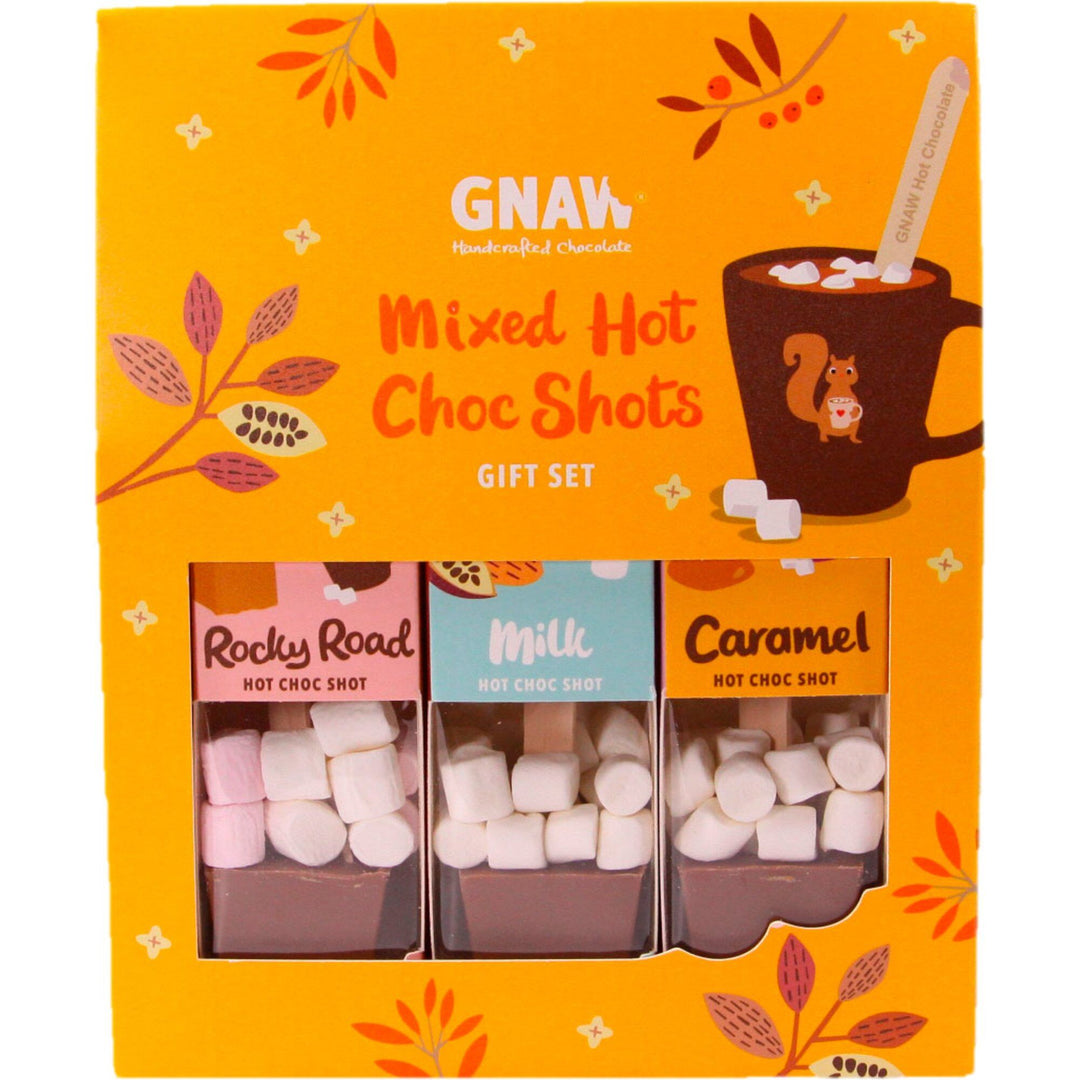Gnaw Gnaw Hot Choc Shot Mixed gaveæske, 135 g ❤ produktbillede (Chokolade)