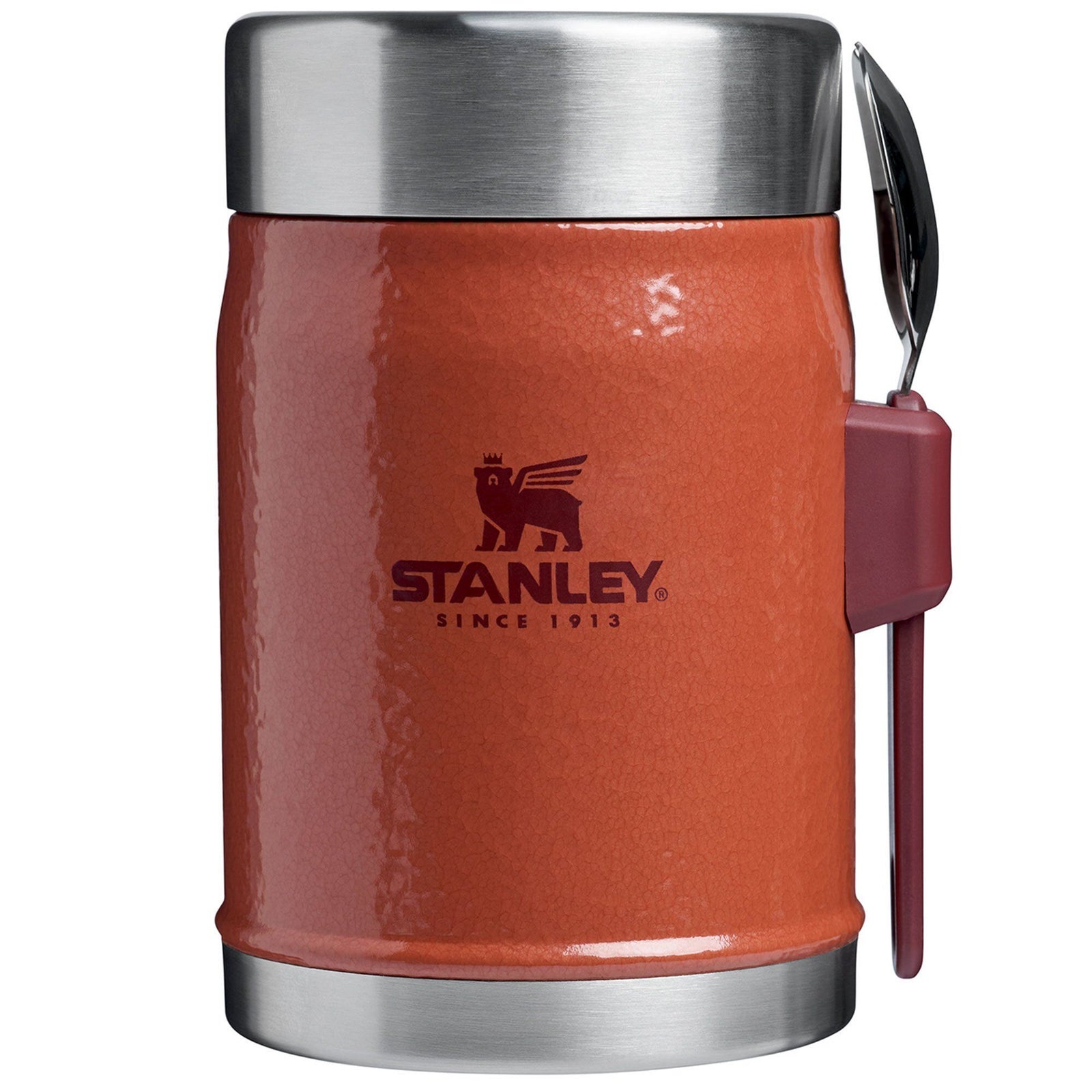 Stanley Stanley Classic madtermoflaske 0,4 liter, hammertone clay ❤ frontbillede (Termo madkasse)
