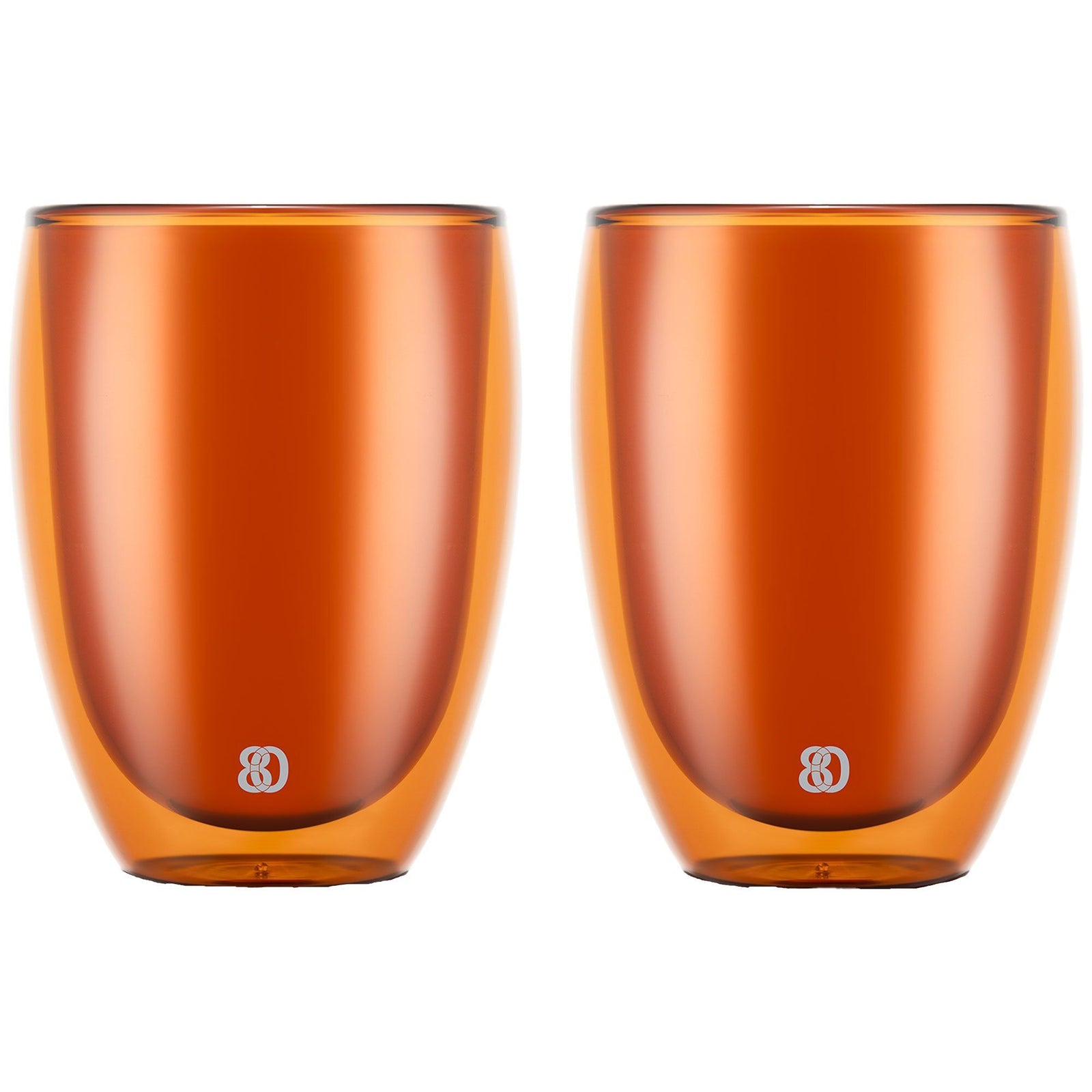 Bodum Bodum PAVINA dobbeltsidet glas 35 cl, orange, 2 stk. ❤ billede i brug i kategorien Glas