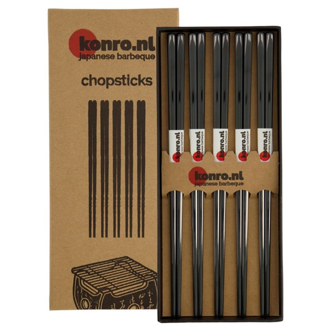 Tokyo design studio Tokyo design studio Spisepinde 5 par, rustfrit stål ❤ vinkelbillede (Spisepinde)