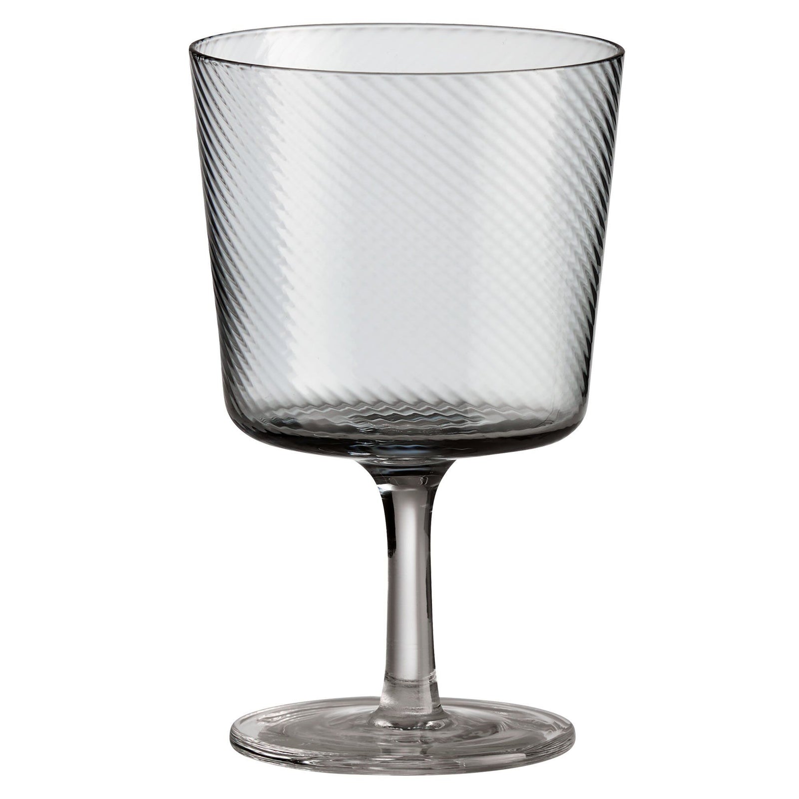 Aida Aida RAW Unique Swirl vinglas 35 cl, grå – frontbillede (Vinglas)